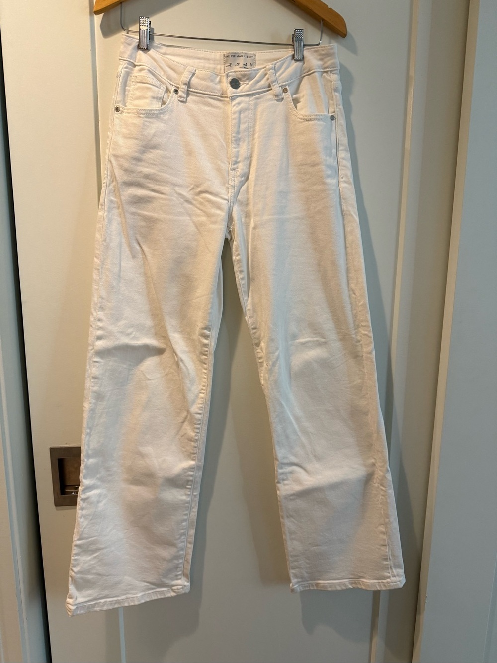 Primark White Straight-Leg Women's Jeans